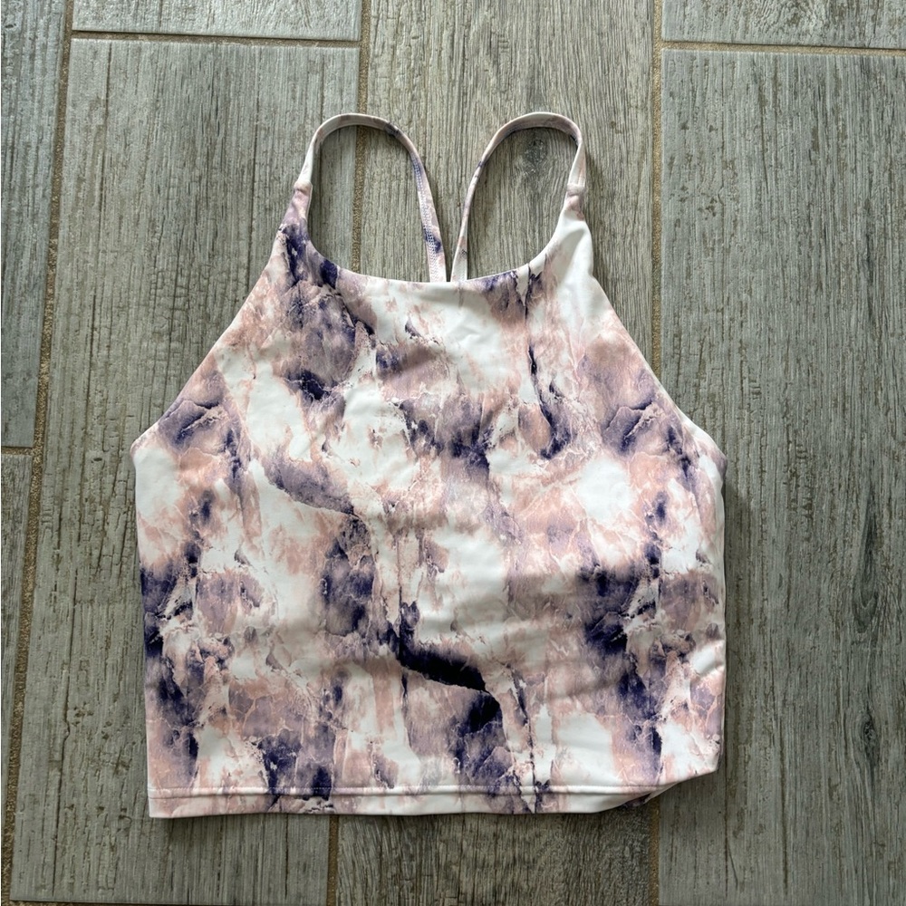 Marble Print Crop Top